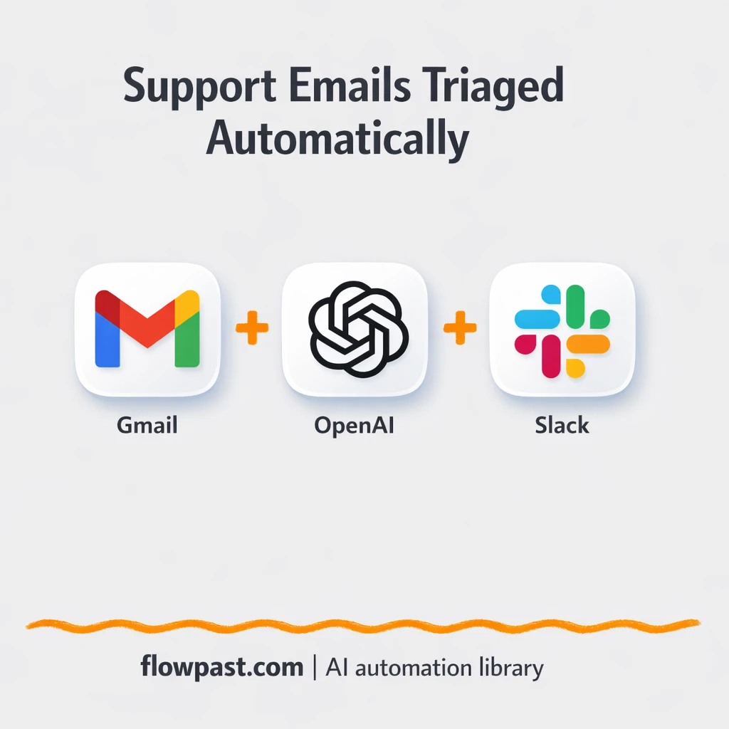 Gmail to Slack, urgent support emails surfaced fast - n8n workflow automation template