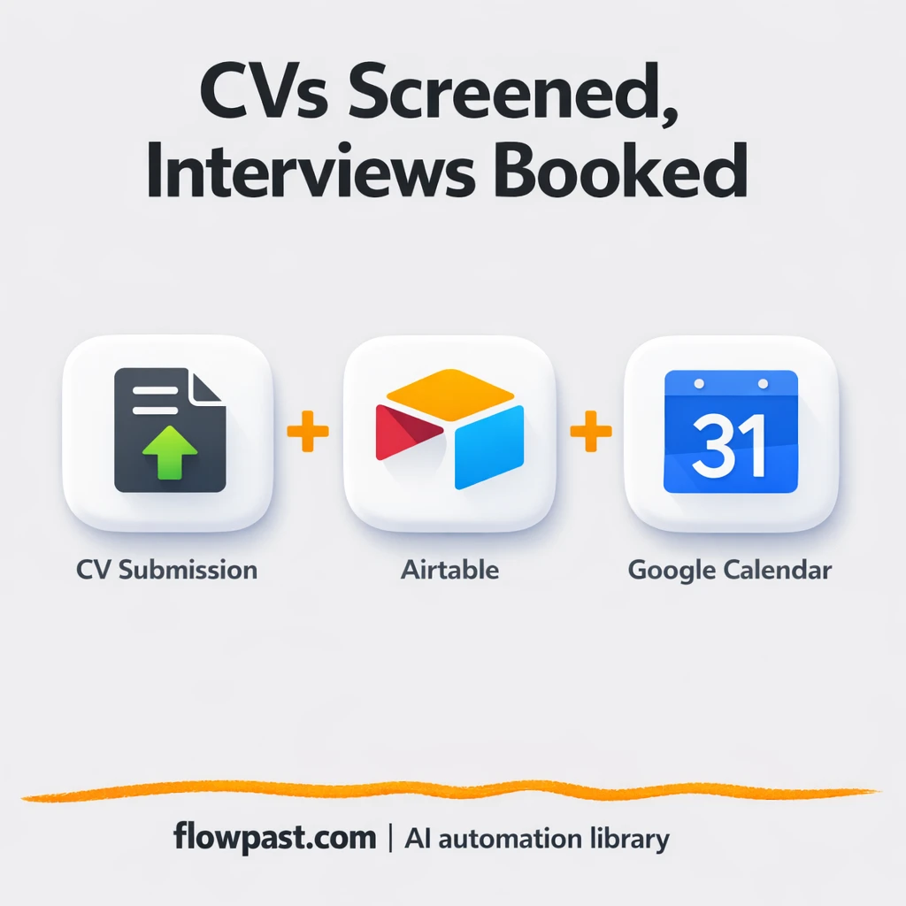 Airtable + Gmail: faster AI resume screening - n8n workflow automation template