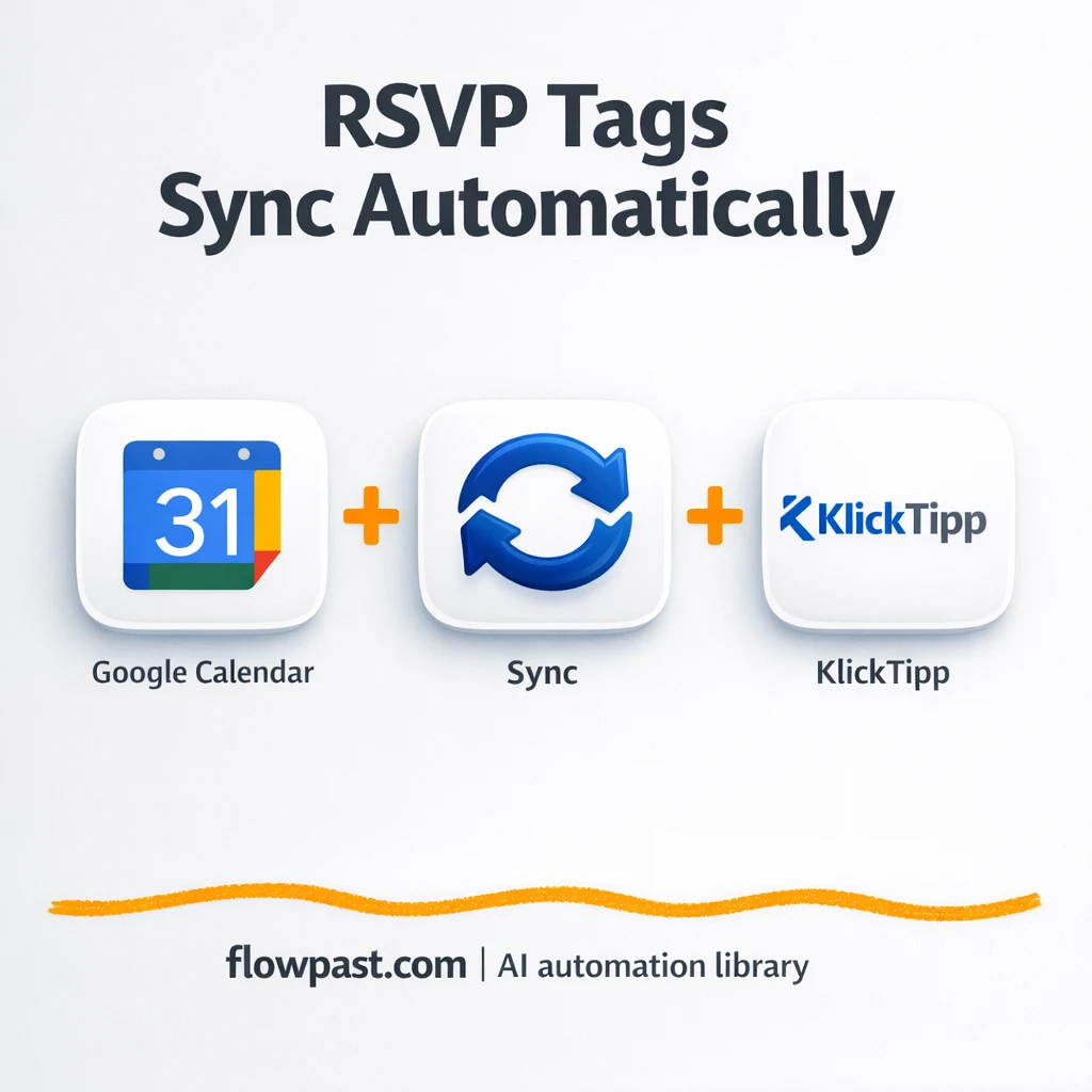 KlickTipp + Google Calendar: RSVP tags stay correct - n8n workflow automation template