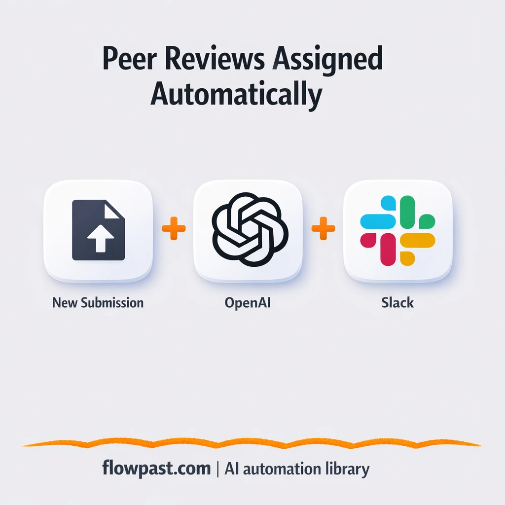 Gmail + Slack, peer reviews scored and reported fast - n8n workflow automation template