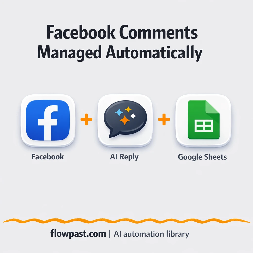 Facebook + Google Sheets, clean comment moderation - n8n workflow automation template