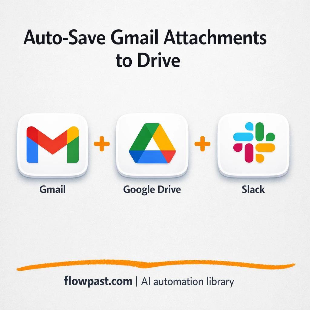 Gmail to Google Drive, attachments filed automatically - n8n workflow automation template