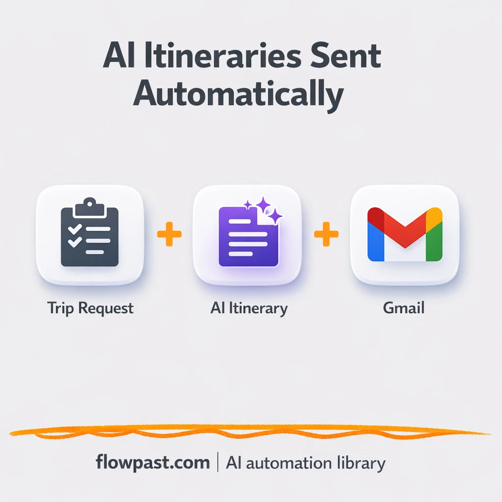 Gmail + Slack, polished travel itineraries sent fast - n8n workflow automation template