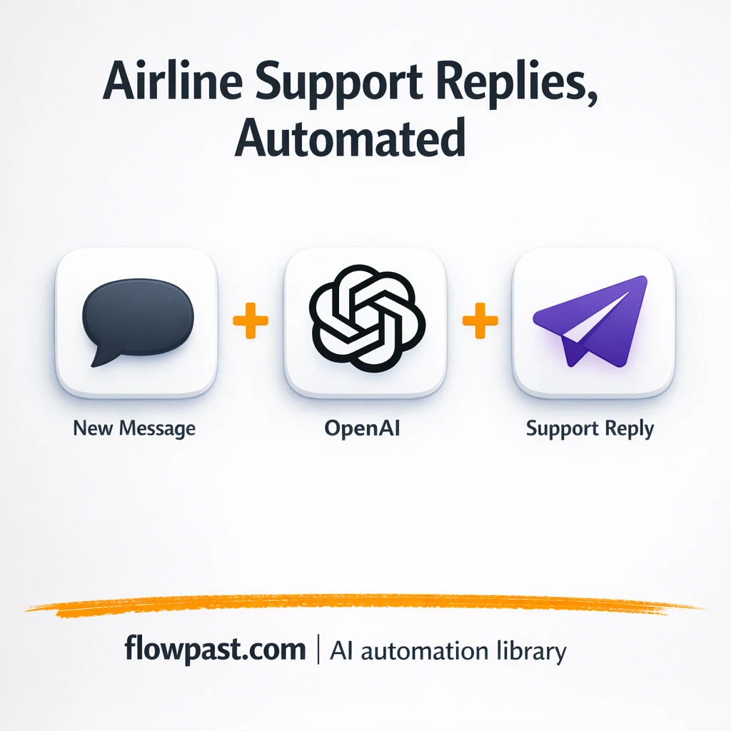 OpenAI + Telegram, faster airline support replies - n8n workflow automation template