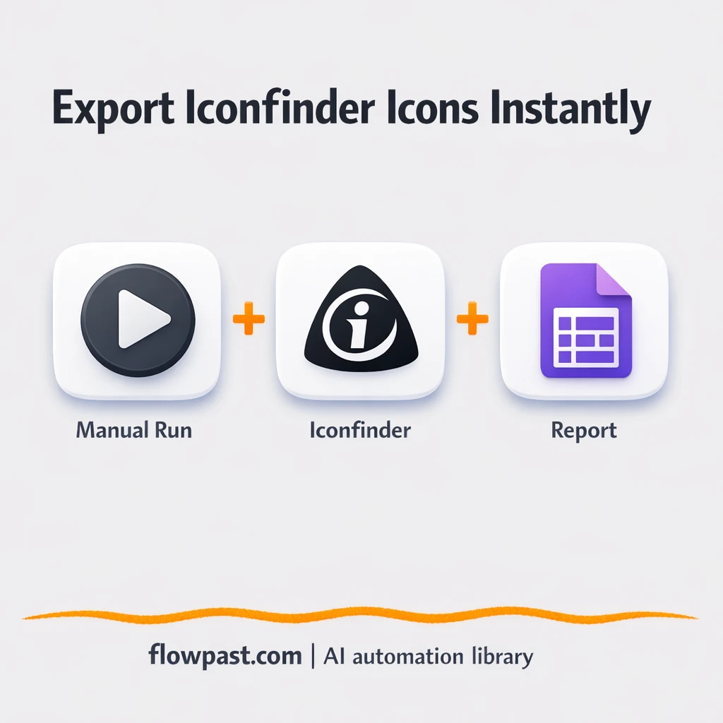 Iconfinder to Google Drive, export icons without chaos - n8n workflow automation template