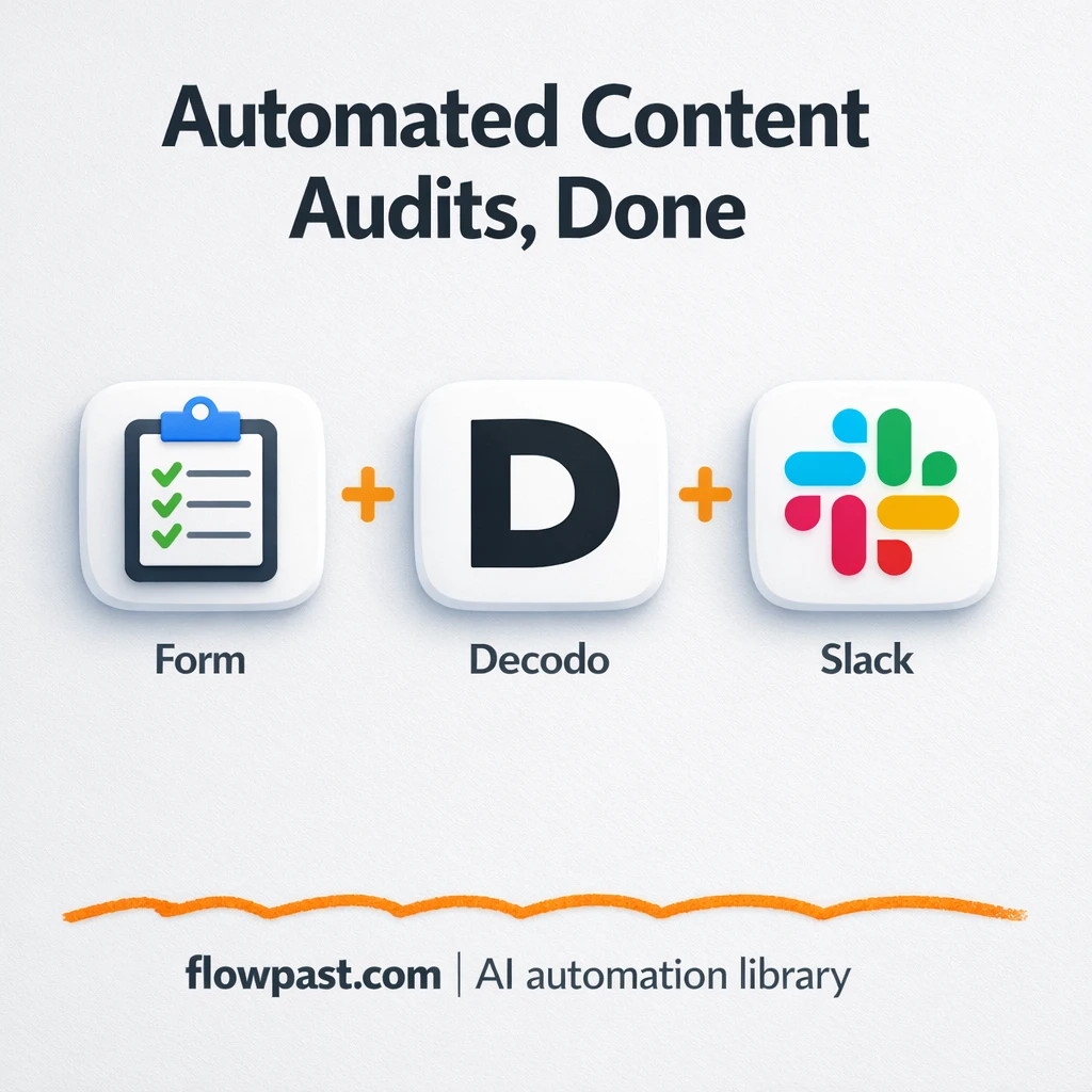 Google Sheets to Google Docs, content audits done - n8n workflow automation template