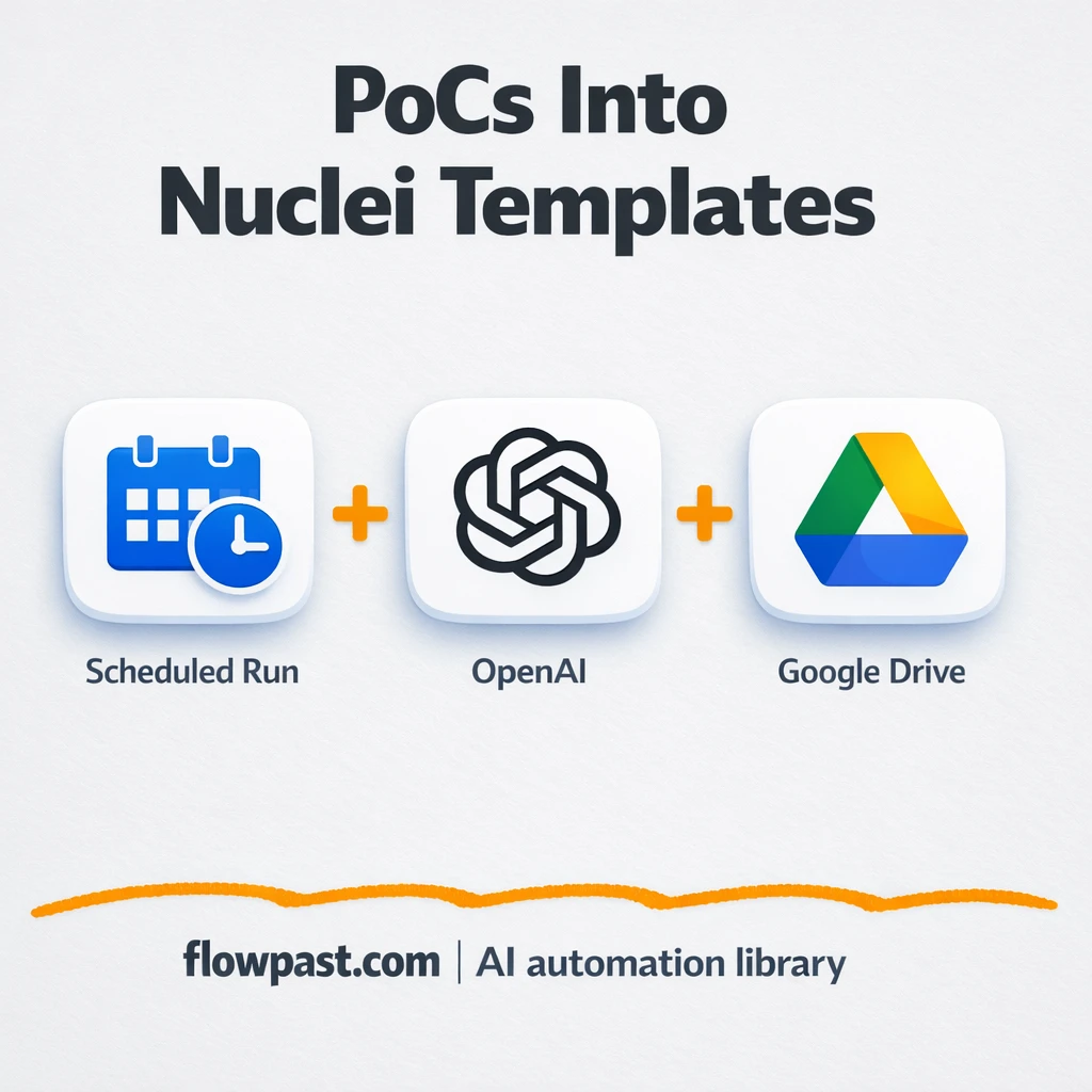 OpenAI + Google Drive: Nuclei templates, ready - n8n workflow automation template
