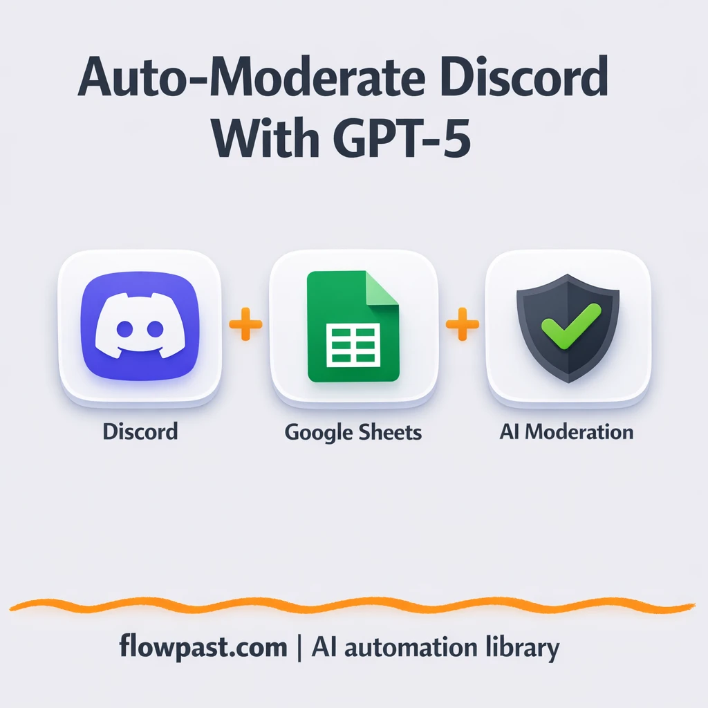 Discord + Google Sheets: cleaner mods, clear audit log - n8n workflow automation template