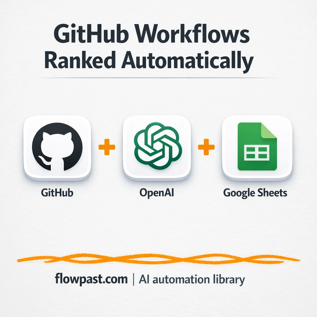 GitHub to Google Sheets, ranked ideas without digging - n8n workflow automation template
