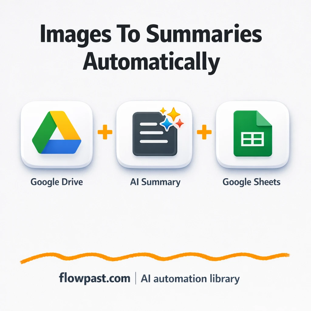 Google Drive to Google Sheets, OCR summaries logged - n8n workflow automation template