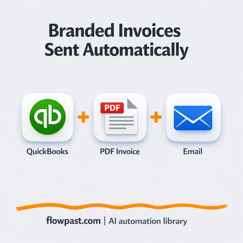 QuickBooks + Gotenberg: branded PDFs emailed for you - n8n workflow automation template