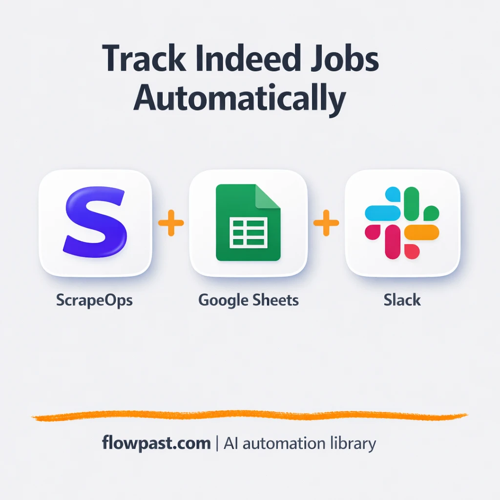 Indeed to Google Sheets, job leads logged clean - n8n workflow automation template