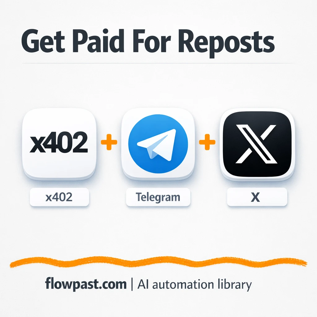 Telegram to X, paid reposts approved and posted - n8n workflow automation template