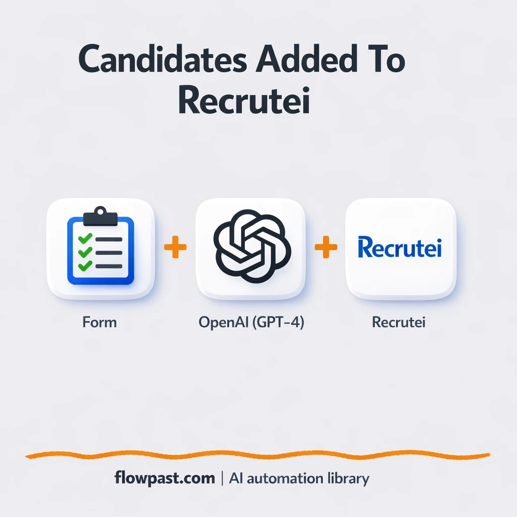 Recrutei + OpenAI: searchable CV notes, no rework - n8n workflow automation template