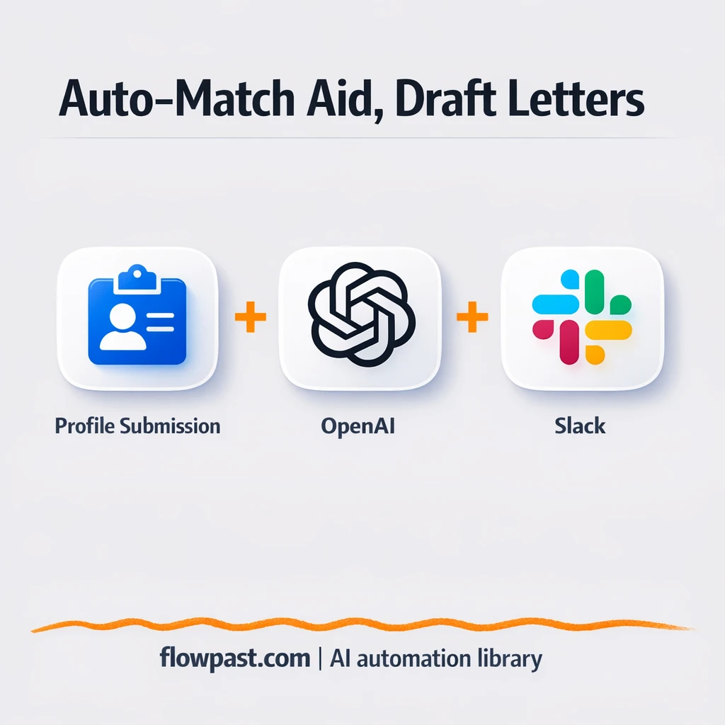 OpenAI + Slack, polished applicant outreach at scale - n8n workflow automation template
