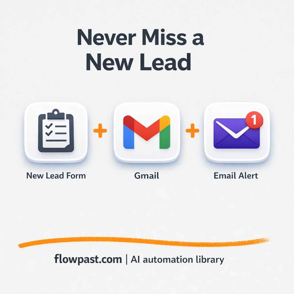 Gmail lead alerts that never miss a new inquiry - n8n workflow automation template