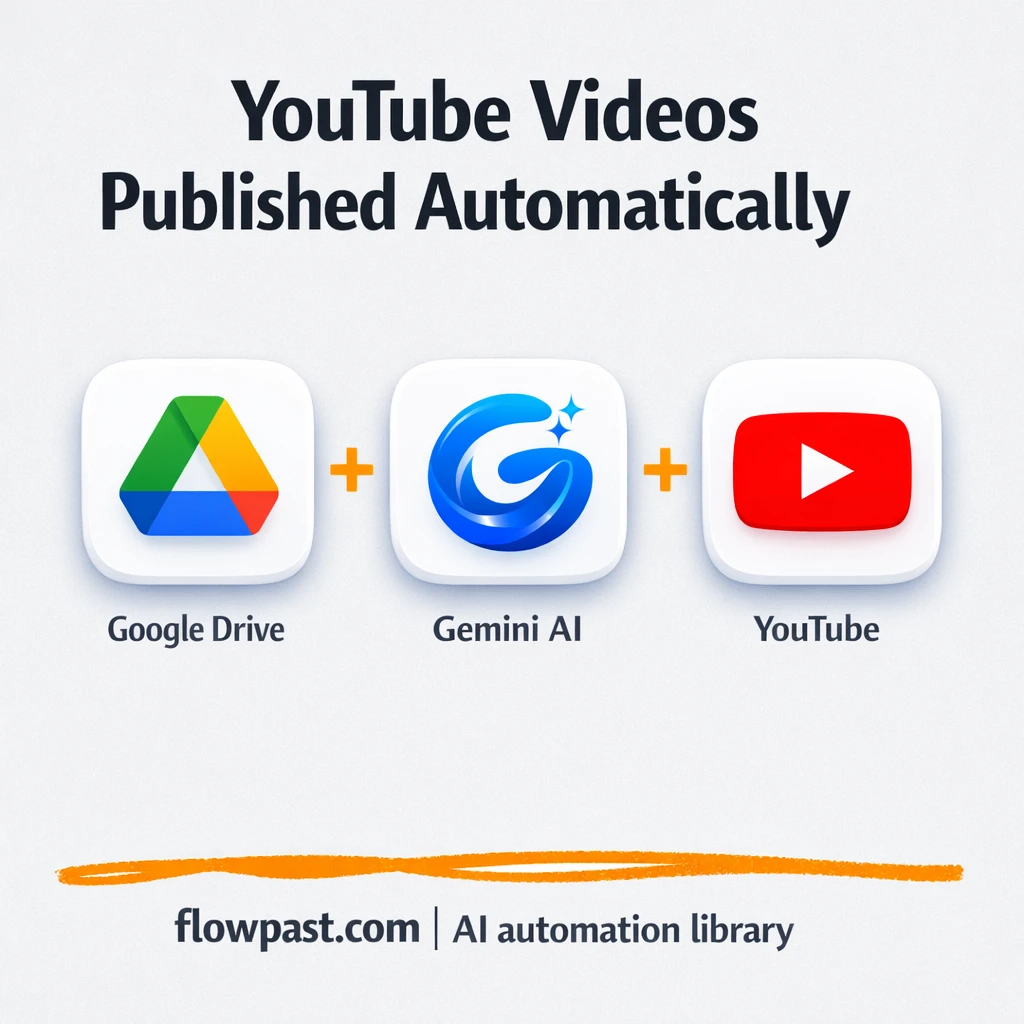 Google Drive to YouTube, publish videos with less busywork - n8n workflow automation template