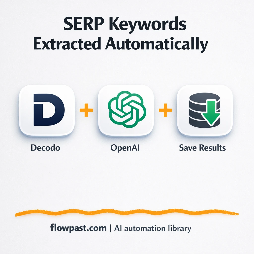 Decodo + Google Sheets: keyword themes, cleaned up - n8n workflow automation template
