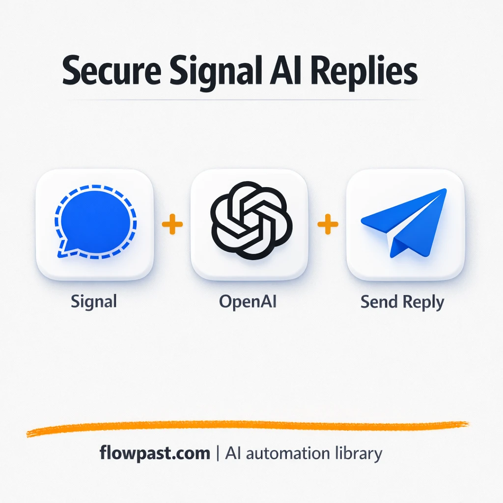 Signal + OpenAI: private chat replies on autopilot - n8n workflow automation template