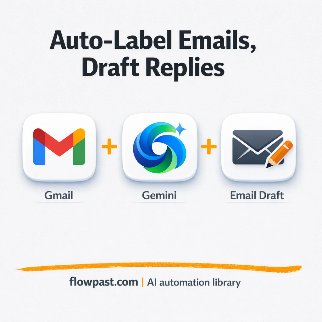 Gmail + Gemini: cleaner inbox, ready draft replies - n8n workflow automation template