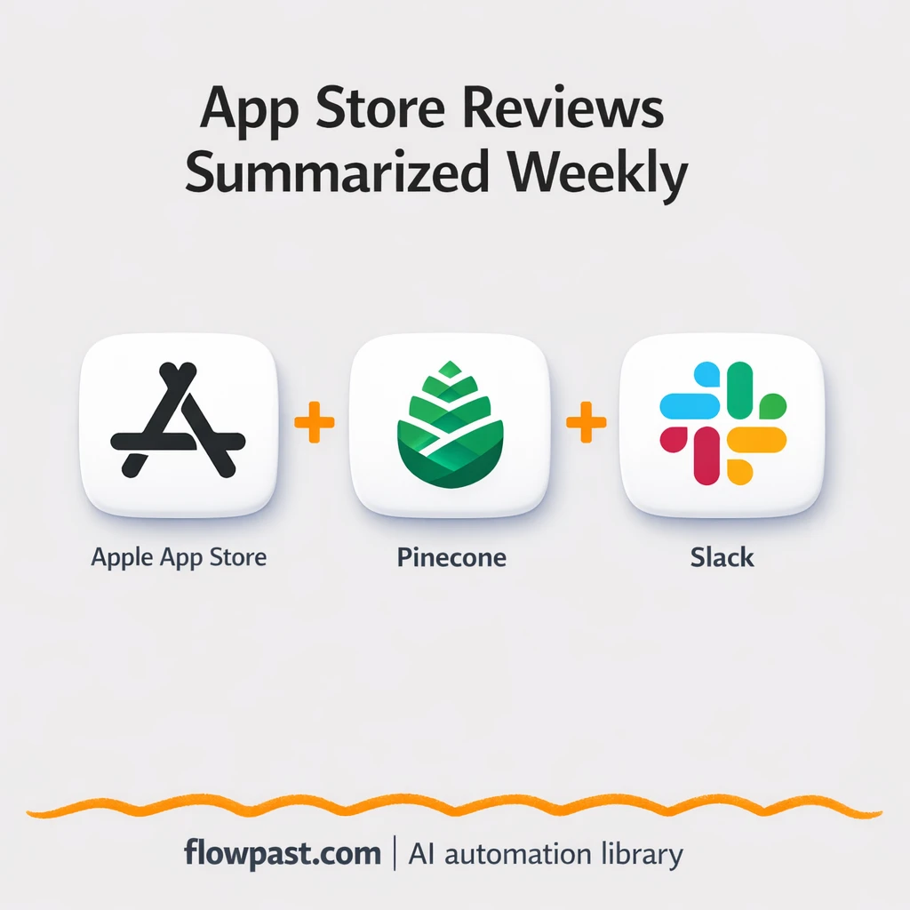 App Store to Slack, weekly review summaries your team reads - n8n workflow automation template