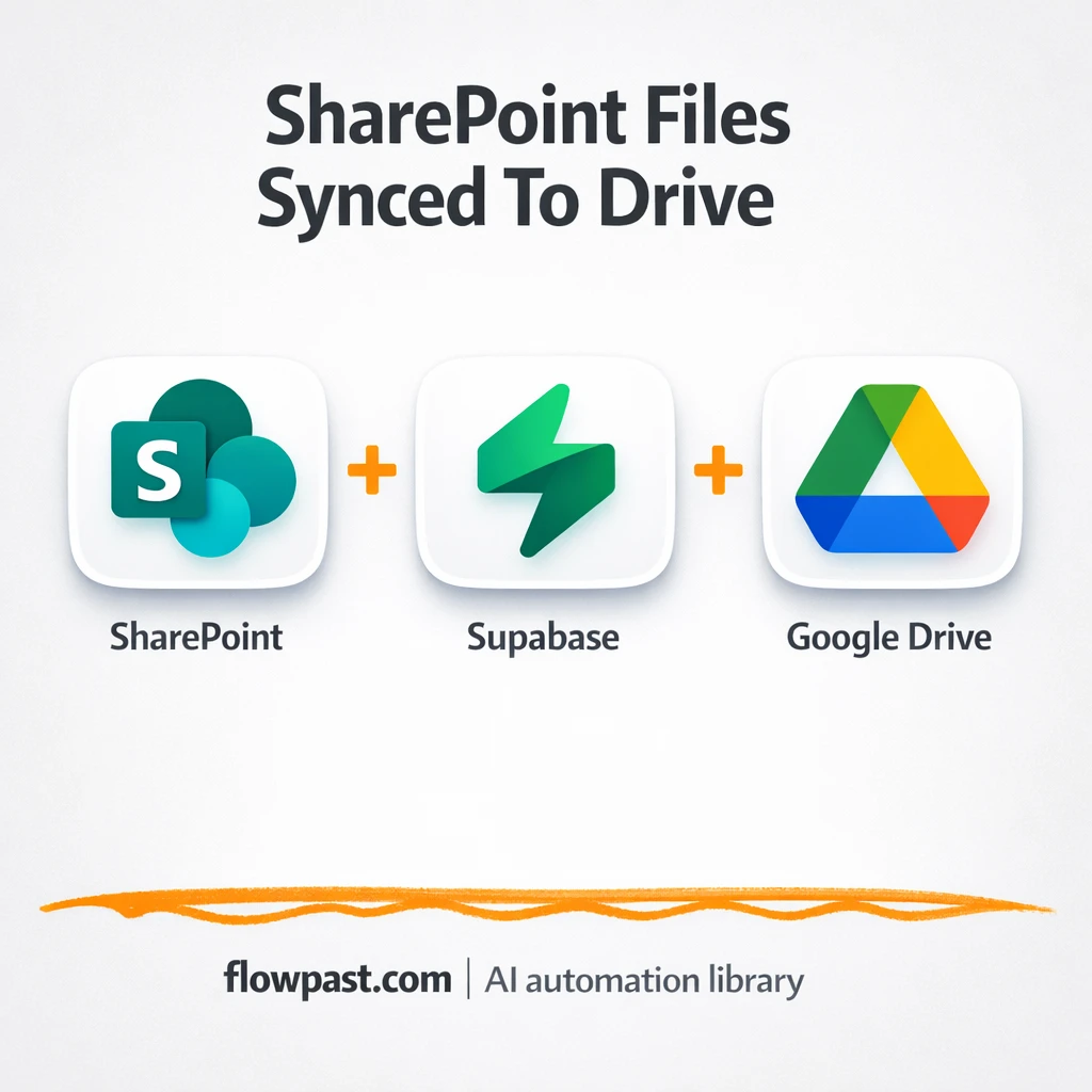 SharePoint meets Google Drive for clean backups - n8n workflow automation template