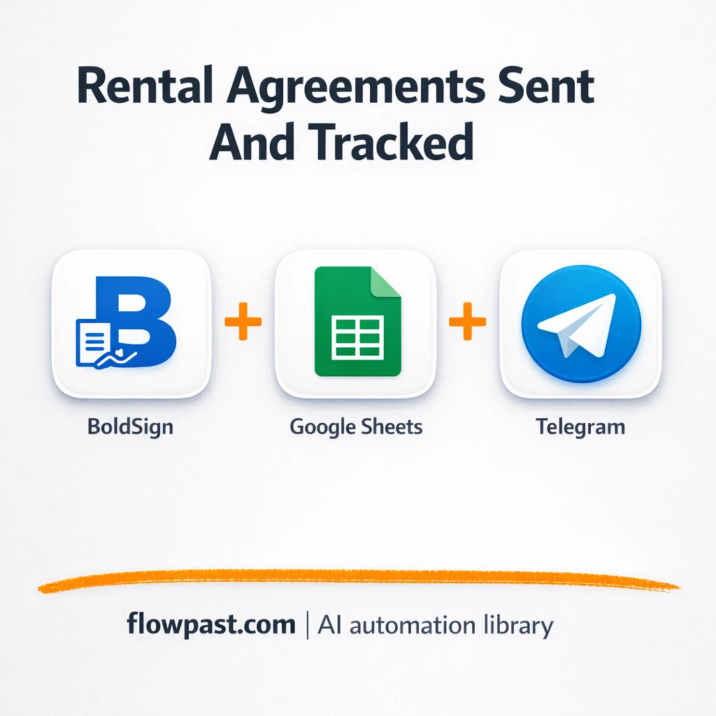 BoldSign + Google Sheets: rental tracking that updates - n8n workflow automation template