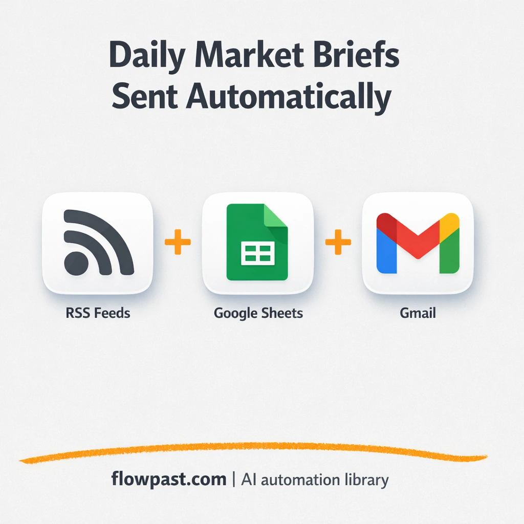 Google Sheets + Gmail: daily finance digest, ready - n8n workflow automation template