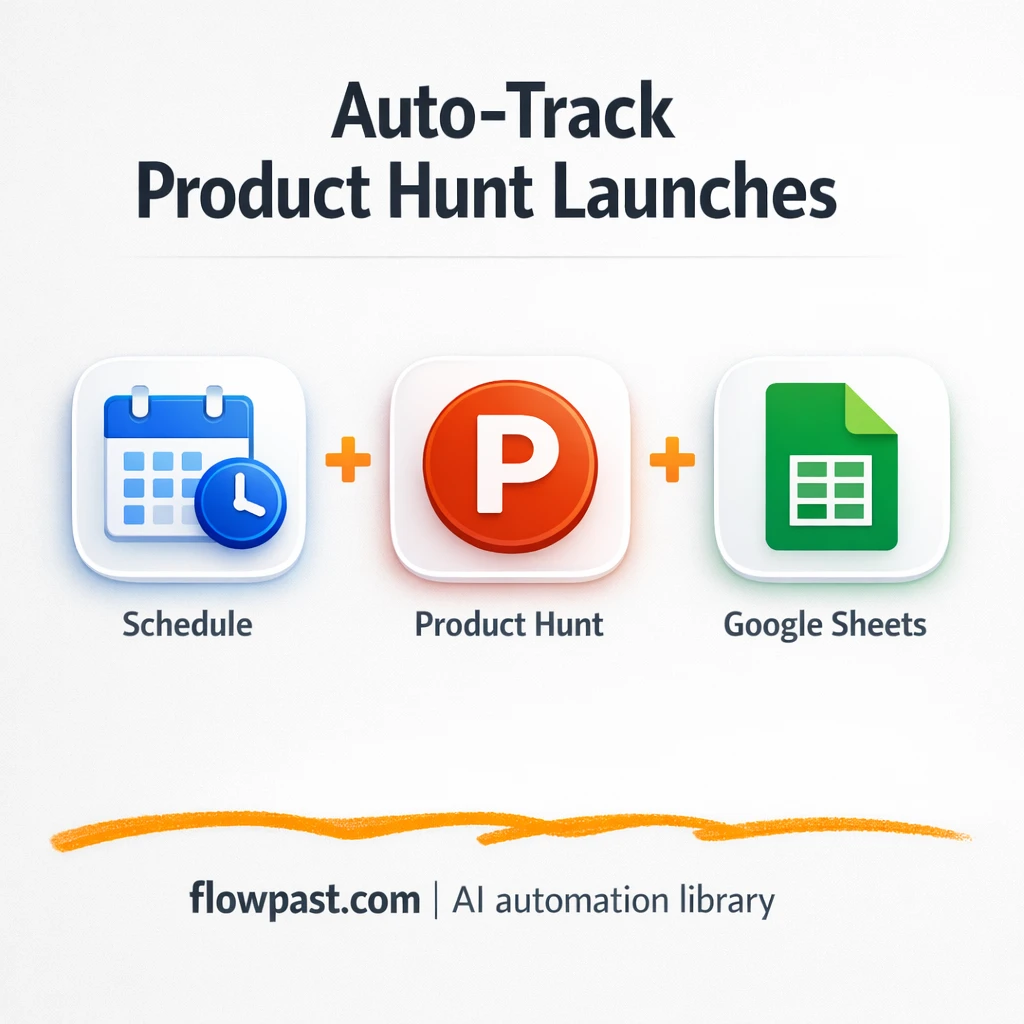 Product Hunt to Google Sheets, AI-enriched tool list - n8n workflow automation template
