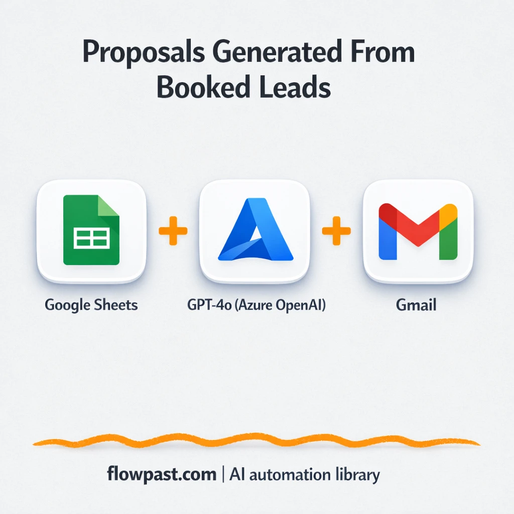 Google Sheets to Google Drive, proposals ready fast - n8n workflow automation template