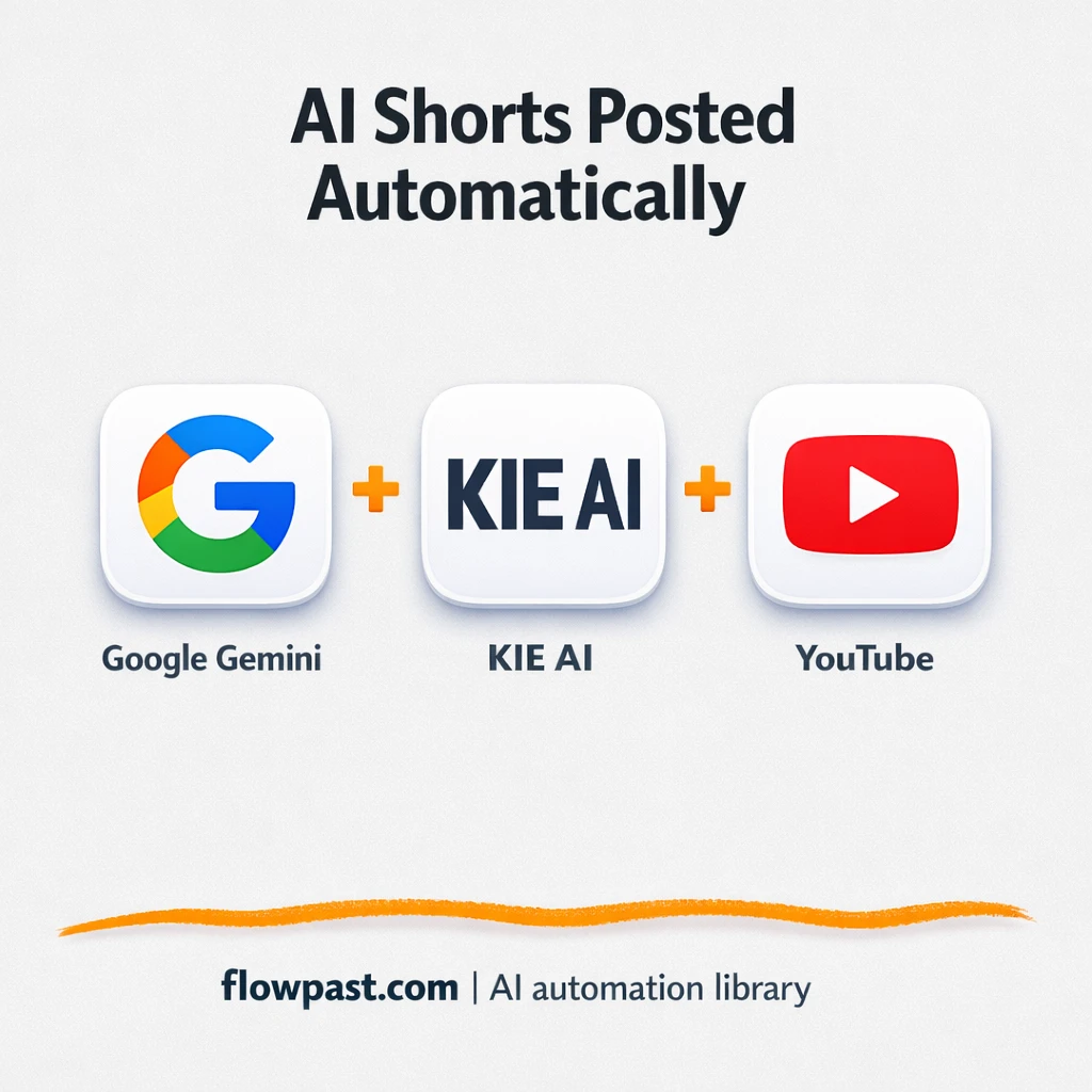 Gemini to YouTube Shorts, posts published via Blotato - n8n workflow automation template