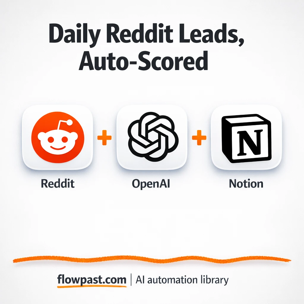 Reddit to Notion, organized insights you can act on - n8n workflow automation template