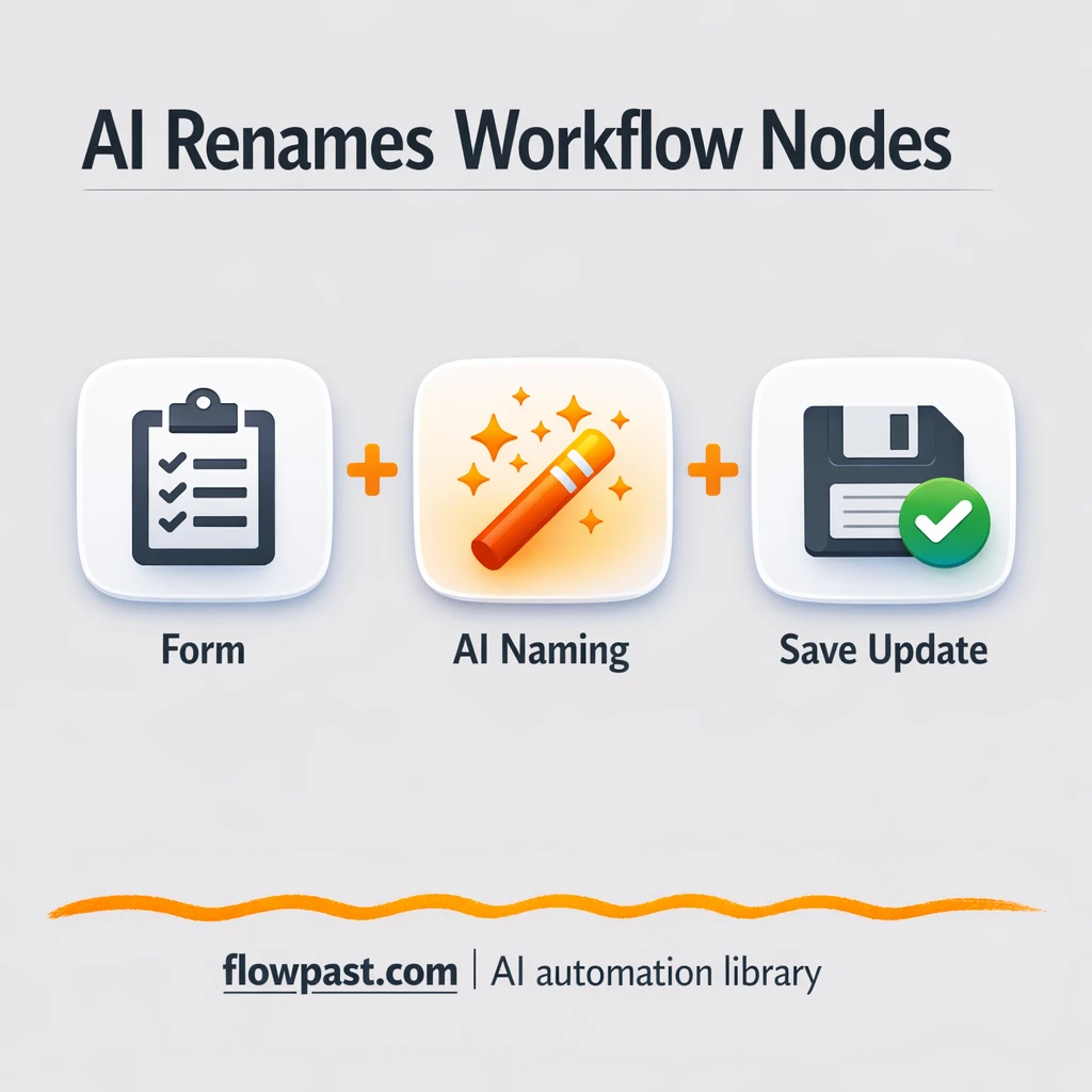 OpenRouter + Google Sheets: clean node names fast - n8n workflow automation template