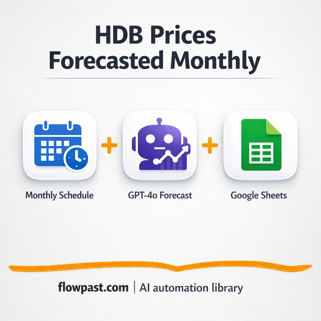Google Sheets + GPT-4: housing forecasts, ready monthly - n8n workflow automation template