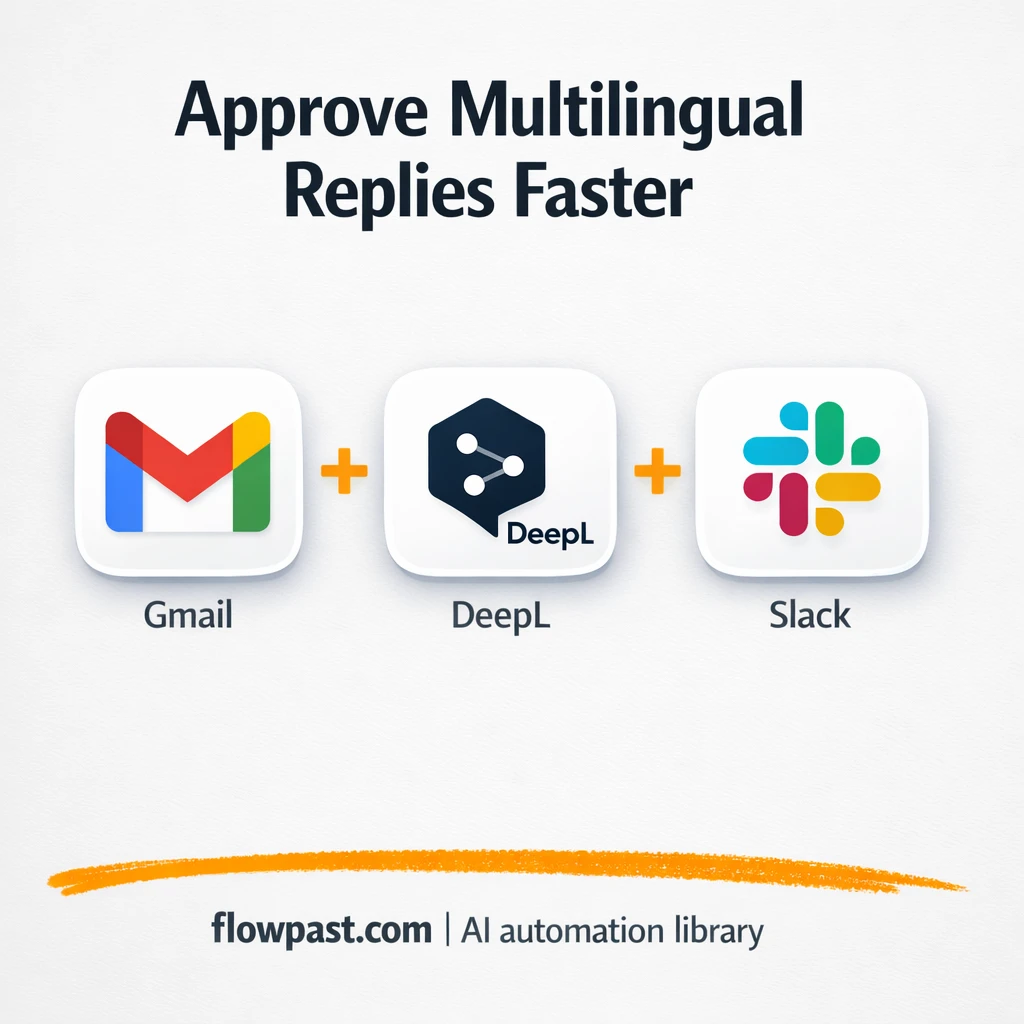 Gmail + Slack approvals for faster multilingual replies - n8n workflow automation template