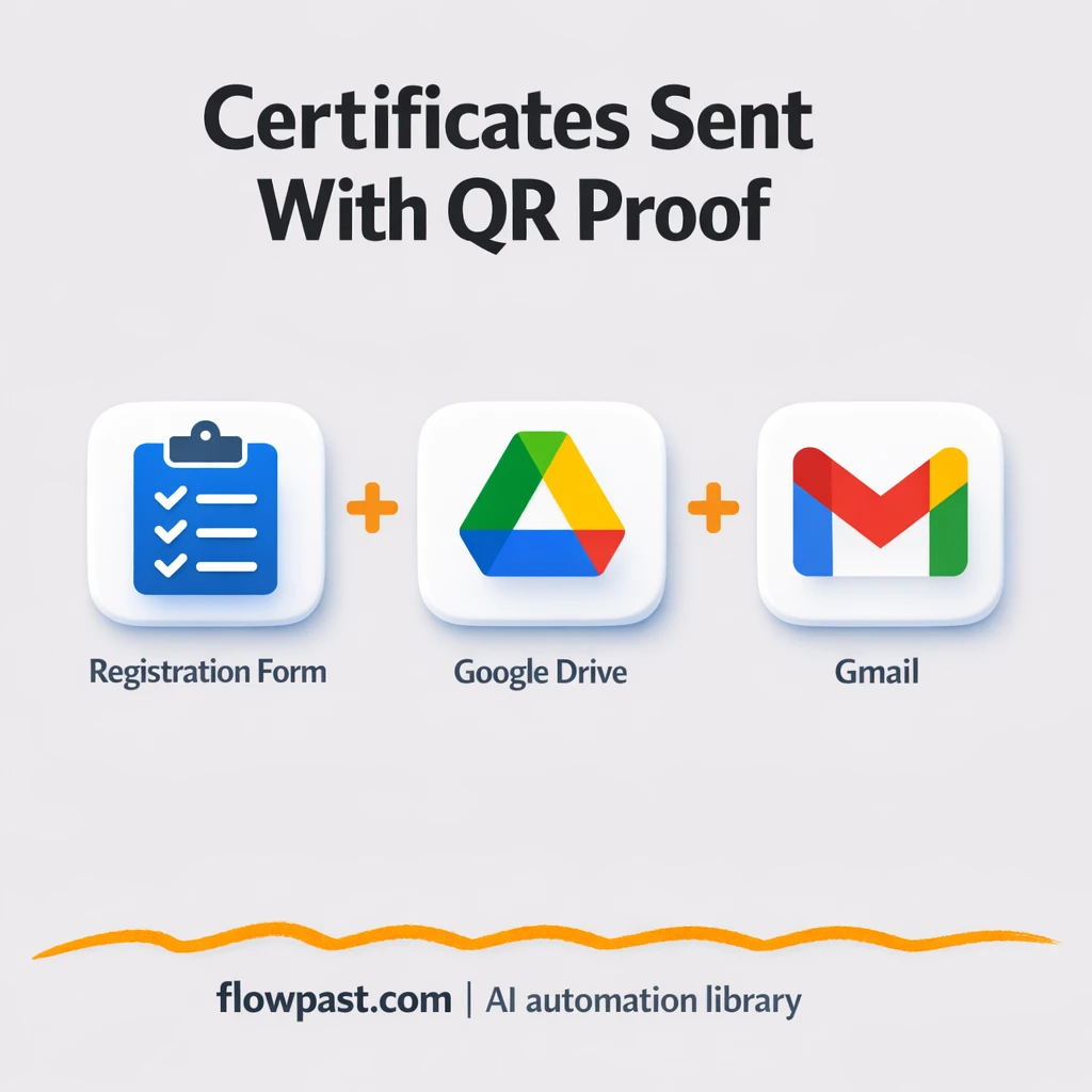 Google Sheets to Gmail, certificates sent and logged - n8n workflow automation template