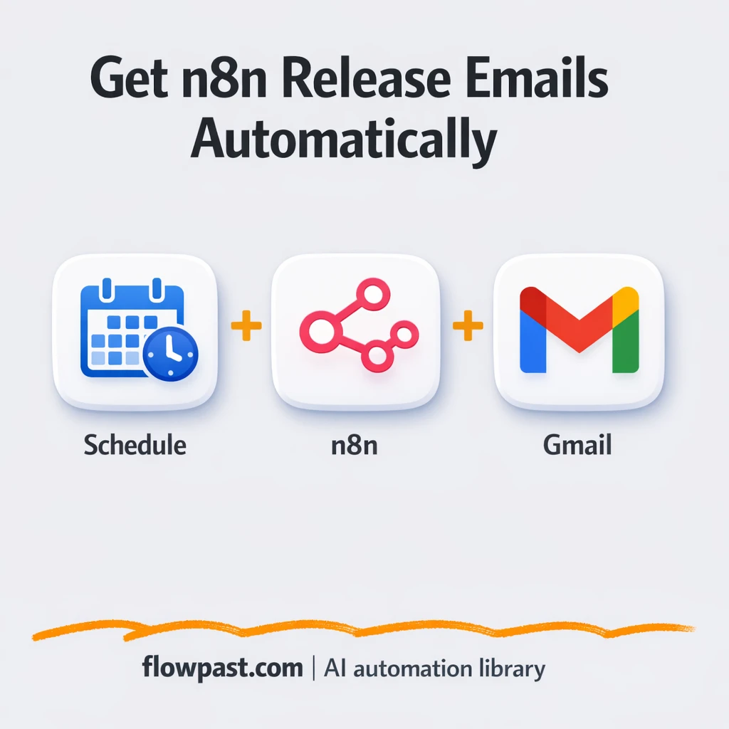 GitHub to Gmail, release notes delivered clean - n8n workflow automation template