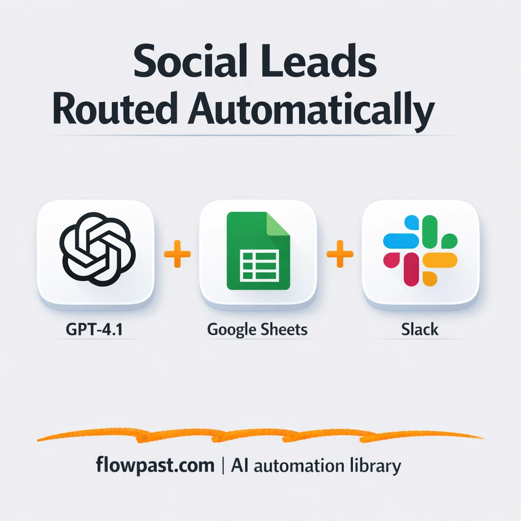 Slack + Google Sheets, lead triage you can trust - n8n workflow automation template