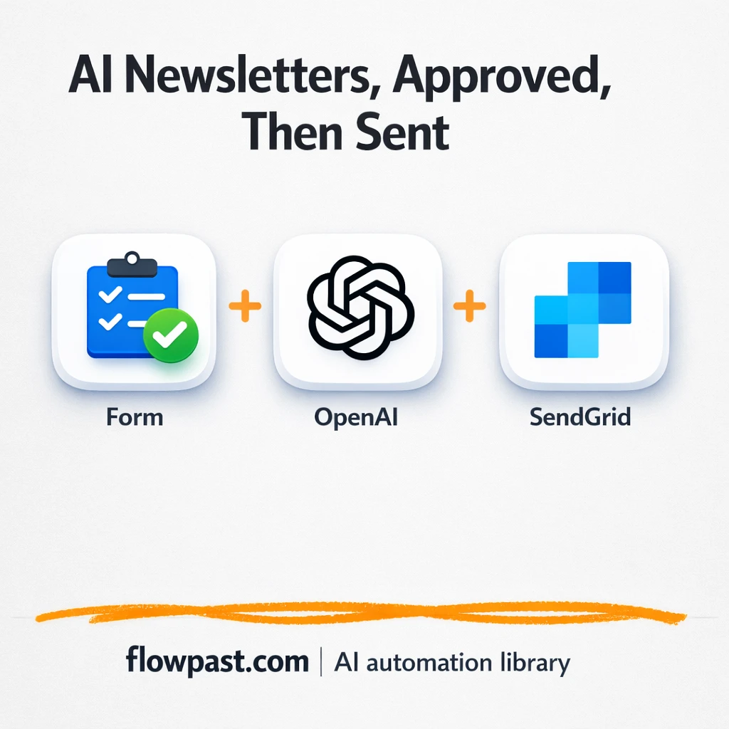 Gmail + SendGrid: approve newsletters, then send - n8n workflow automation template