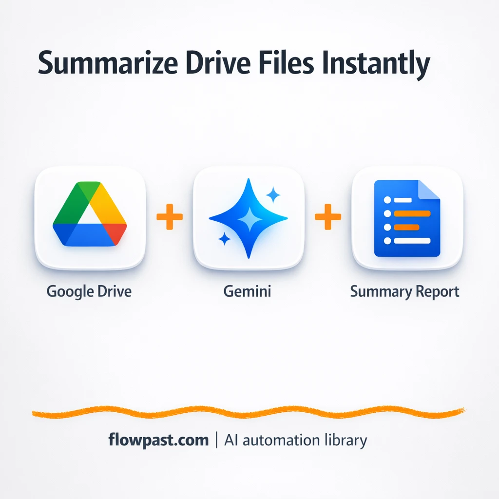 Google Drive to Slack, instant file summaries - n8n workflow automation template