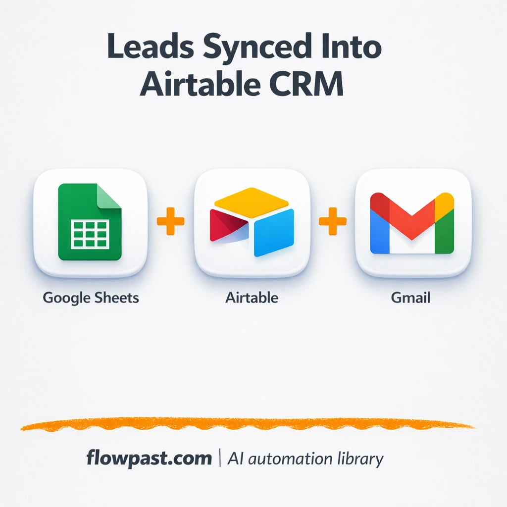 Google Sheets to Airtable, clean lead imports - n8n workflow automation template