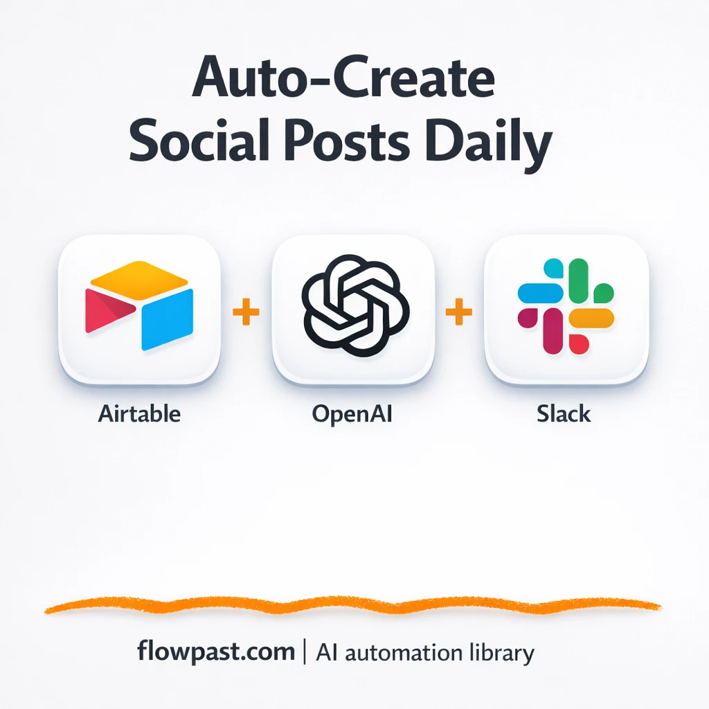 Airtable to Facebook, ready social snippets fast - n8n workflow automation template
