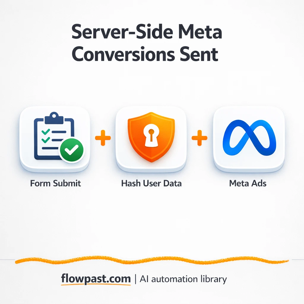 Meta Ads to Events Manager, cleaner CAPI tracking - n8n workflow automation template