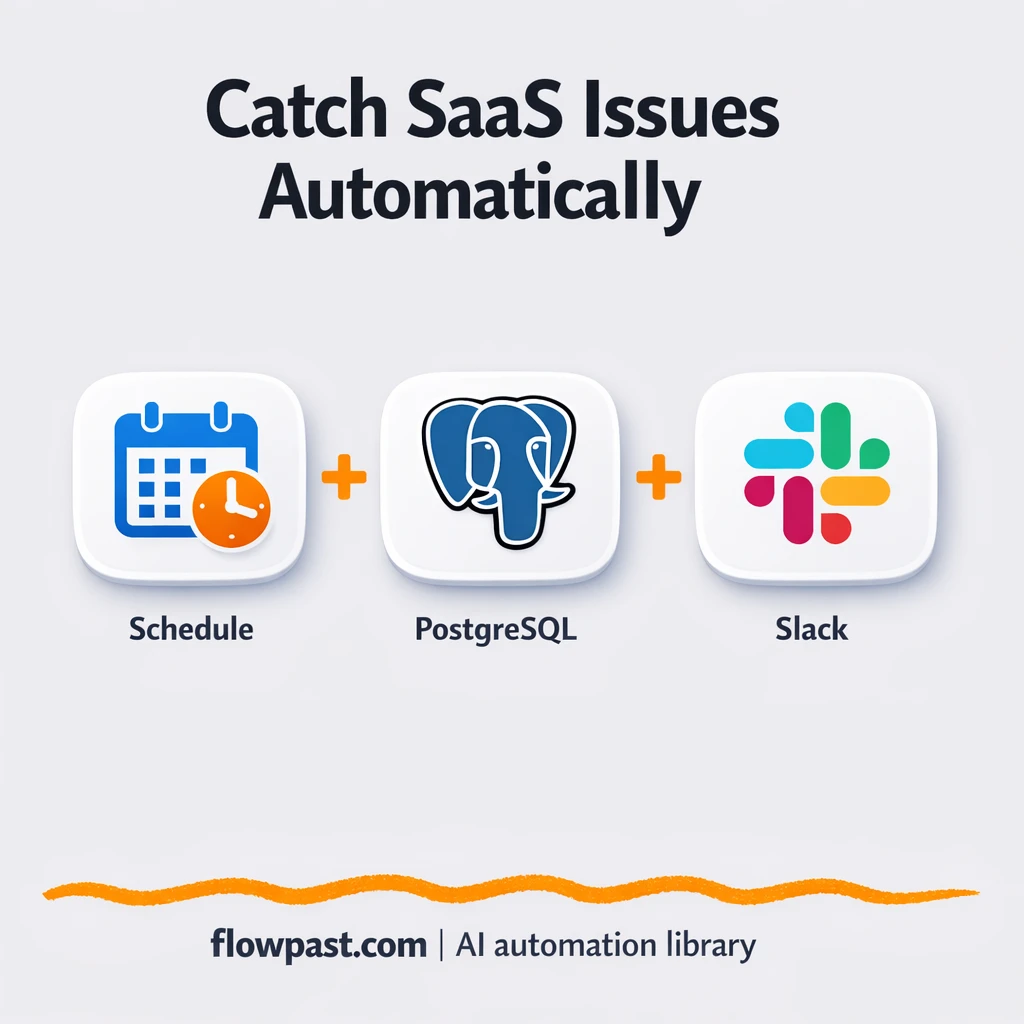 Postgres + Slack: catch churn spikes before they spread - n8n workflow automation template