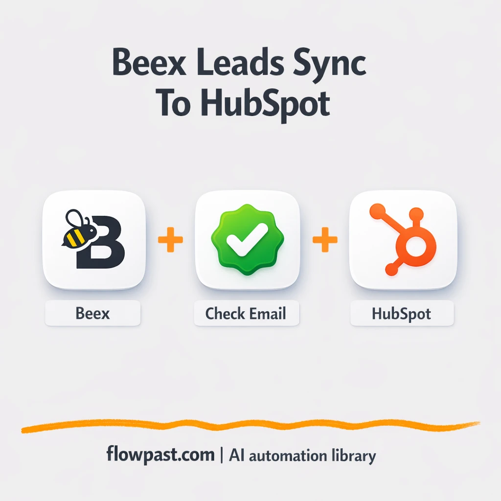Beex to HubSpot, leads synced with clean contacts - n8n workflow automation template