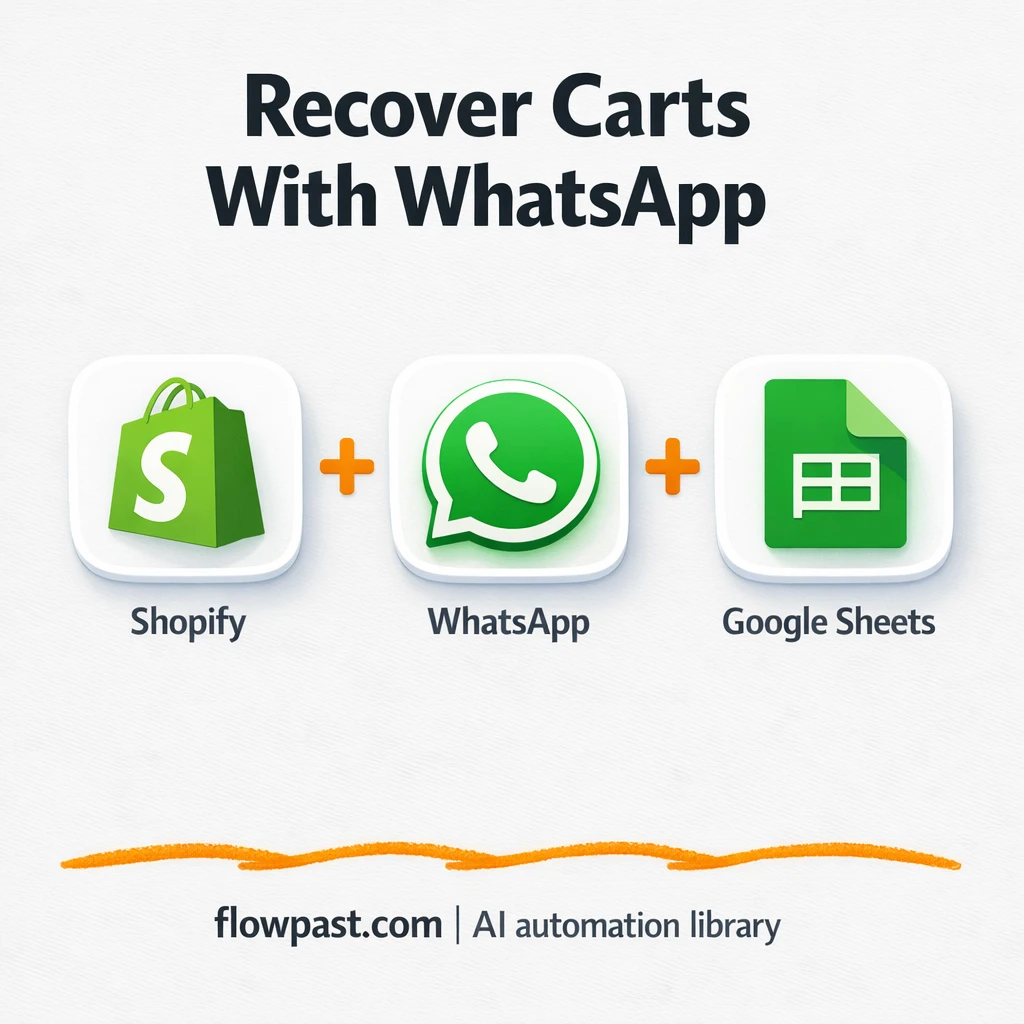 Shopify + WhatsApp: recover abandoned carts fast - n8n workflow automation template