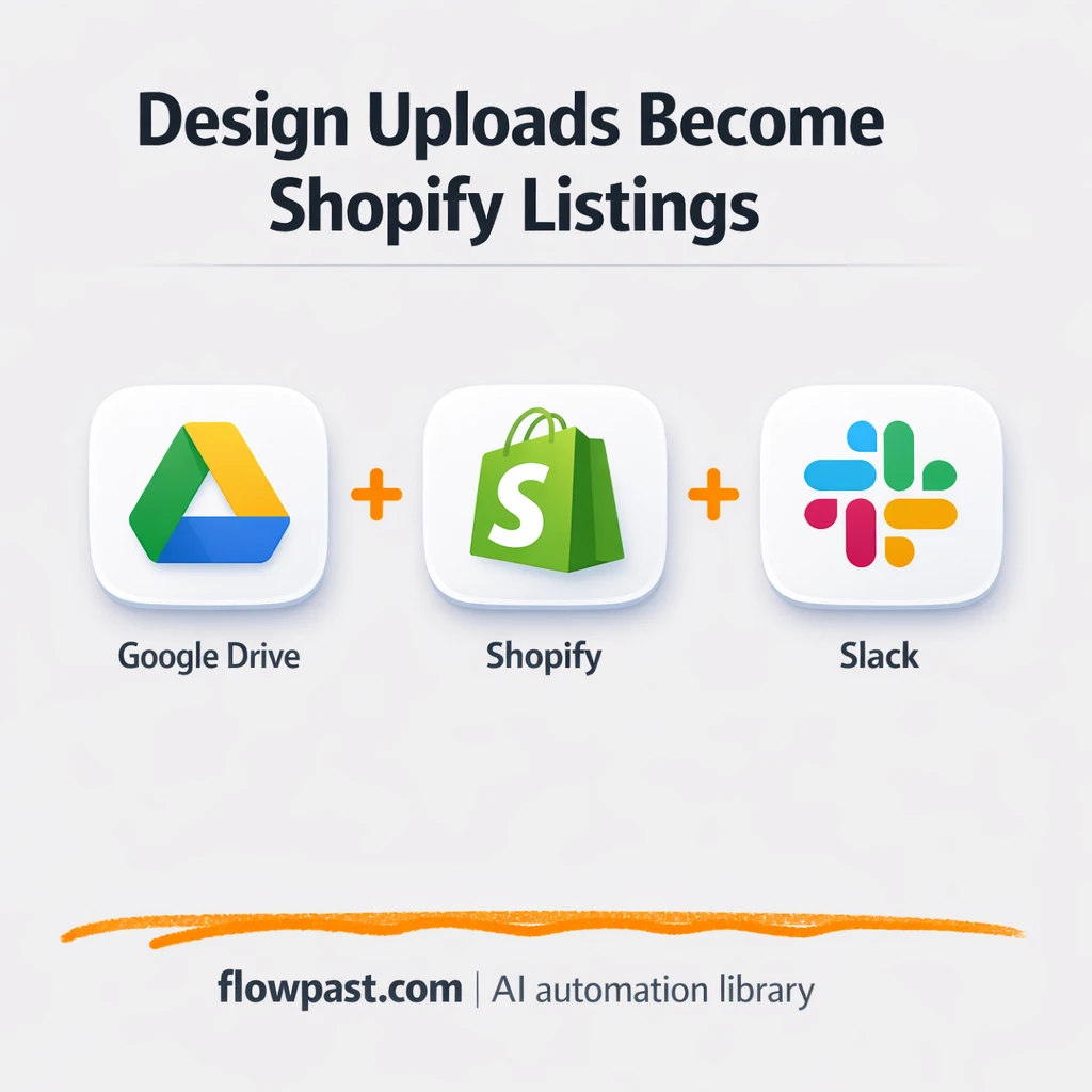 Google Drive to Shopify, listings ready for approval - n8n workflow automation template