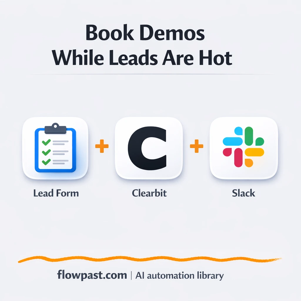 HubSpot + Slack: route hot leads and book more demos - n8n workflow automation template