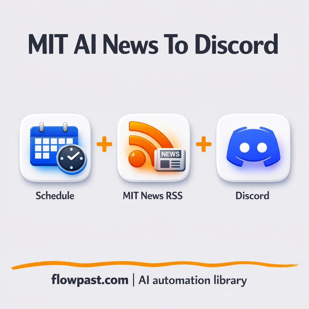 RSS to Discord, clean MIT AI updates without duplicates - n8n workflow automation template