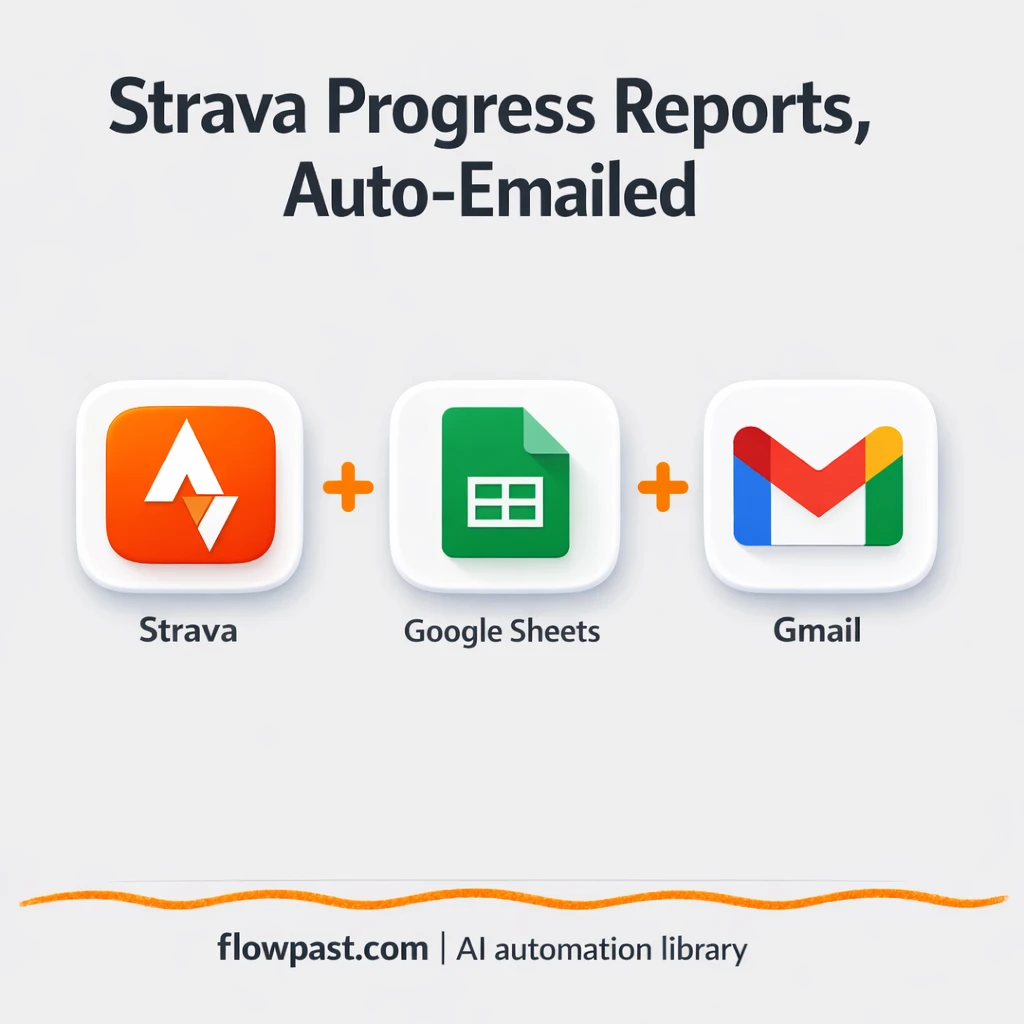 Strava to Gmail, progress reports you actually read - n8n workflow automation template